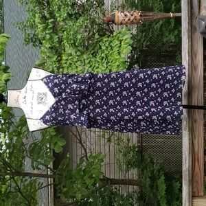 Spaghetti strap, blue summer dress